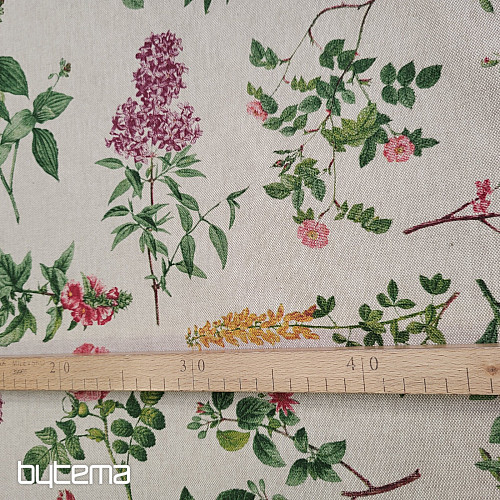 Decorative fabric FLOWERS OREGON