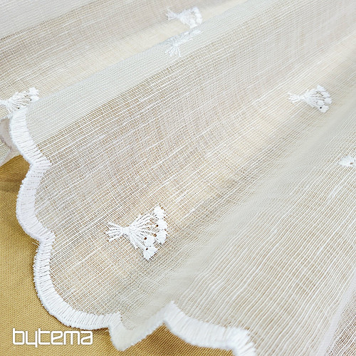 Stained glass curtain TULIPS MINI WHITE