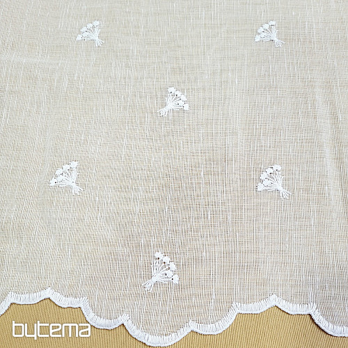 Stained glass curtain TULIPS MINI WHITE