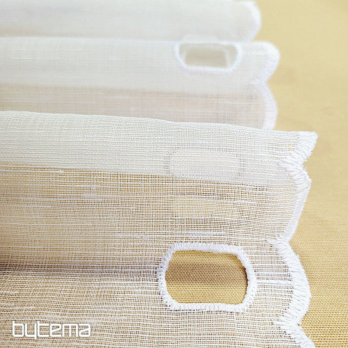 Stained glass curtain TULIPS MINI WHITE