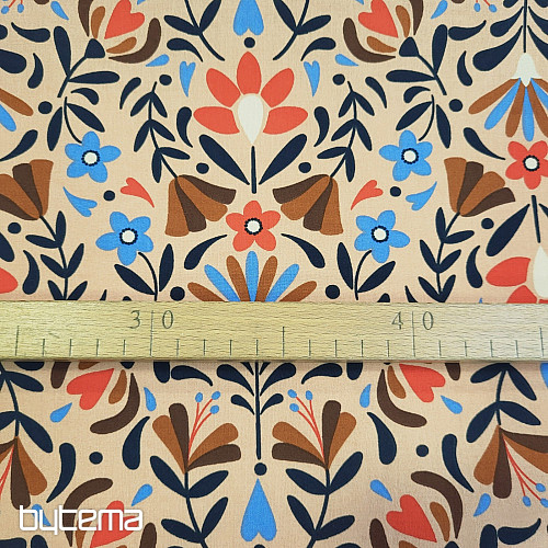 Cotton fabric LAFLEUR