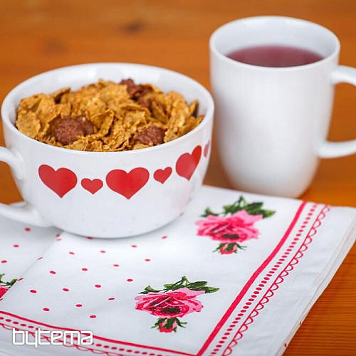 GRANDMA'S Towels Pink Roses