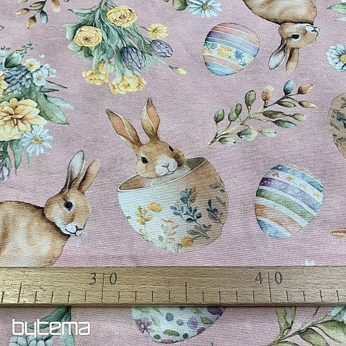 Decorative fabric BUNNY LONNIE pink