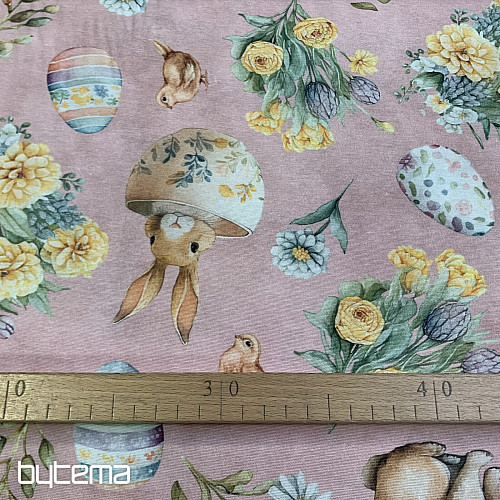 Decorative fabric BUNNY LONNIE pink