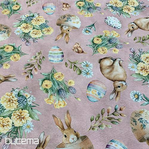 Decorative fabric BUNNY LONNIE pink