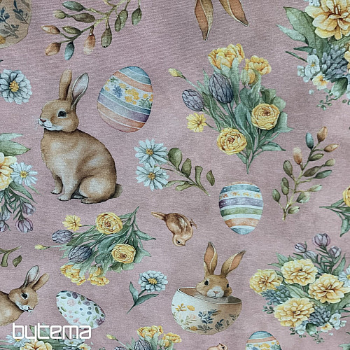 Decorative fabric BUNNY LONNIE pink