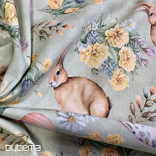 Decorative fabric BUNNY LONNIE green