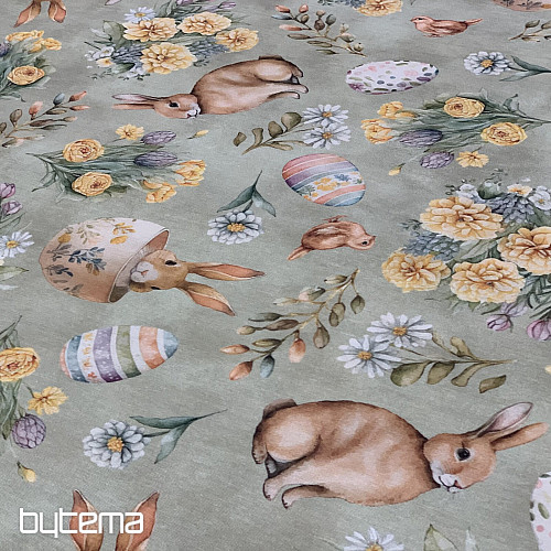 Decorative fabric BUNNY LONNIE green