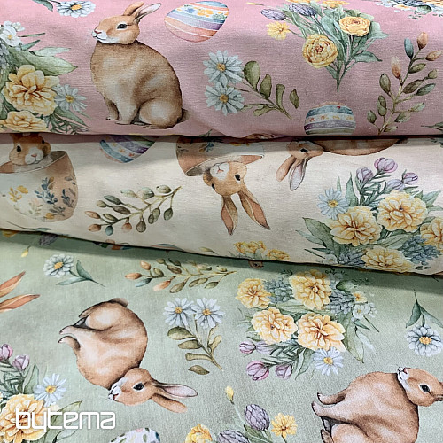 Decorative fabric BUNNY LONNIE green