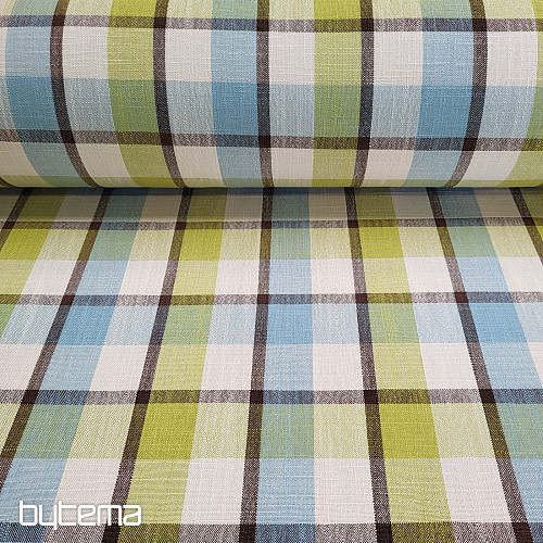 Decorative fabric ATILA BLUE GREEN