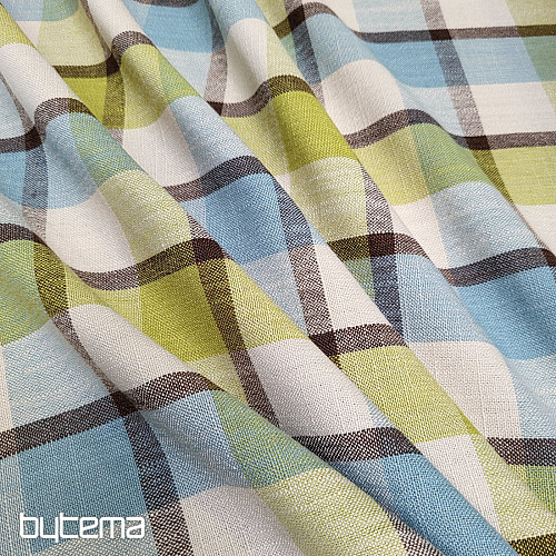 Decorative fabric ATILA BLUE GREEN