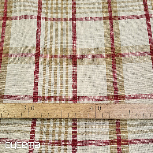 Decorative fabric ANZOL RED