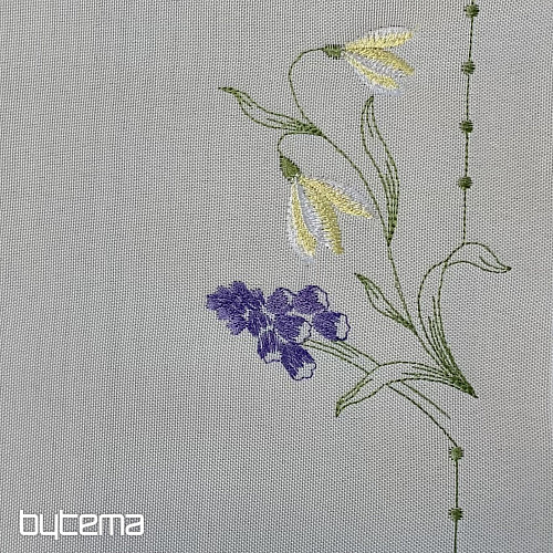 Embroidered tablecloth and scarf NARCISSIS AND SNOW DAUGHTER