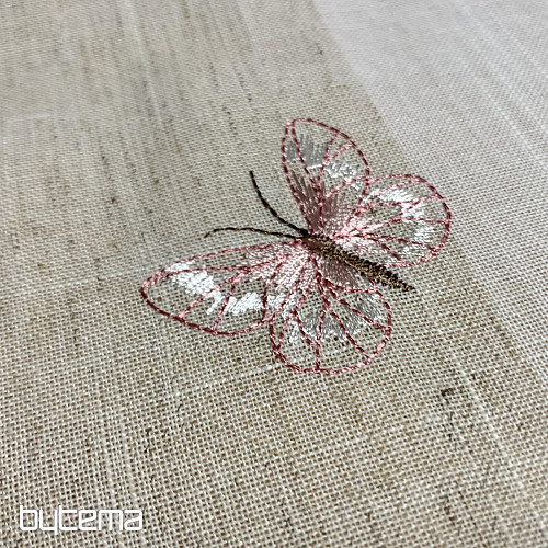 Embroidered tablecloth and scarf Roses and kittens