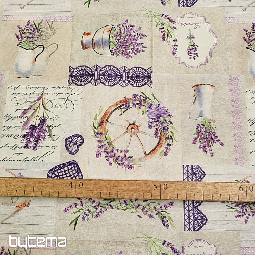 Decorative fabric LAVENDER IDUSKA