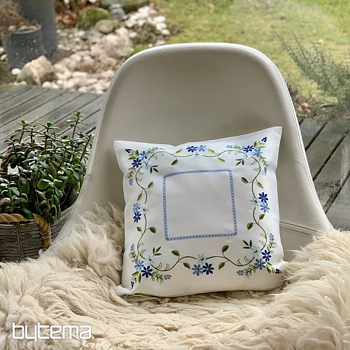 Embroidered decorative cover FORGOTTEN FLOWER