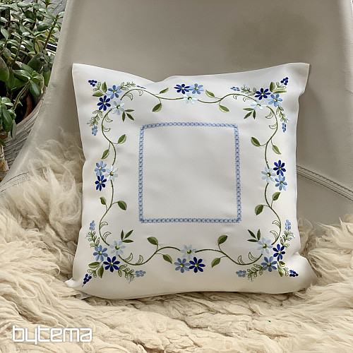 Embroidered decorative cover FORGOTTEN FLOWER