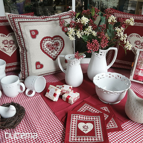 Decorative fabric IBIZA red