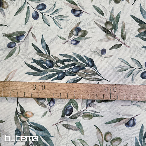 Decorative fabric ARBEQUINA OLIVES