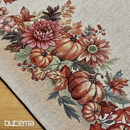 Tapestry tablecloth and scarf MUSHROOMS IN THE CART