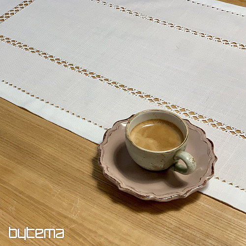 Tablecloth and scarf WHITE OPENWORK