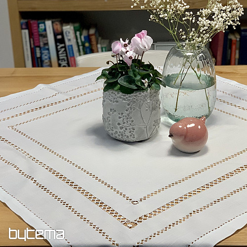 Tablecloth and scarf WHITE OPENWORK