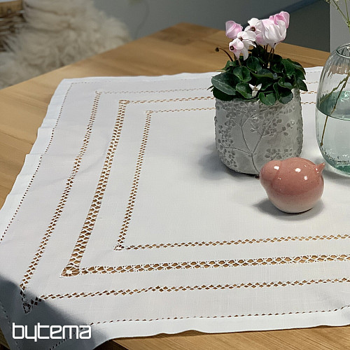 Tablecloth and scarf WHITE OPENWORK