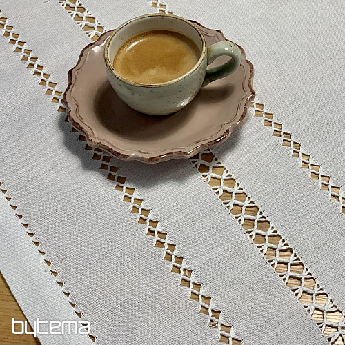 Tablecloth and scarf WHITE OPENWORK