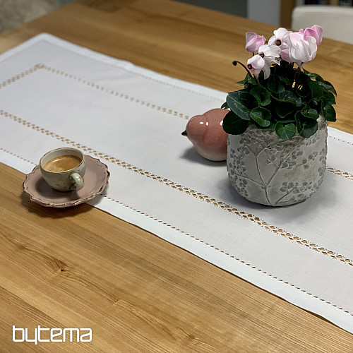 Tablecloth and scarf WHITE OPENWORK