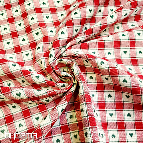 Decorative fabric MAXI CORET red