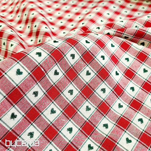 Decorative fabric MAXI CORET red