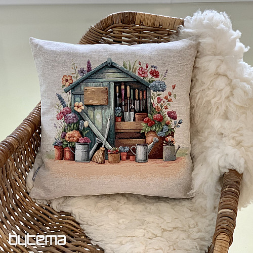 Tapestry pillowcase GARDEN SHED