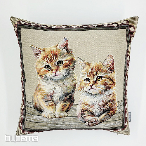 Tapestry pillowcase CATS IN A FRAME