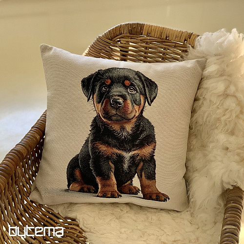 Tapestry pillowcase ROTTVEILER PUPPY