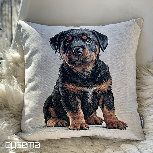 Tapestry pillowcase ROTTVEILER PUPPY