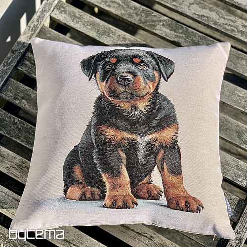 Tapestry pillowcase ROTTVEILER PUPPY