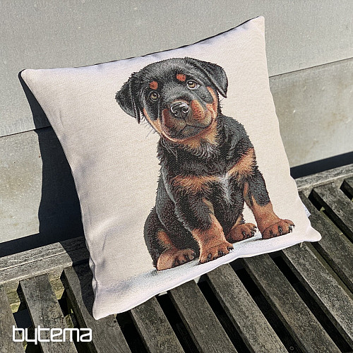Tapestry pillowcase ROTTVEILER PUPPY