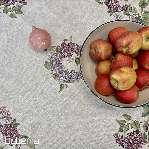 Gobelin tablecloth and scarf LILAC