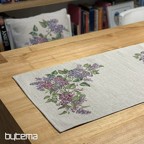 Gobelin tablecloth and scarf LILAC