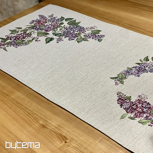 Gobelin tablecloth and scarf LILAC