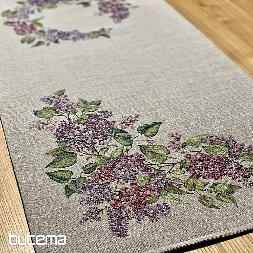 Gobelin tablecloth and scarf LILAC