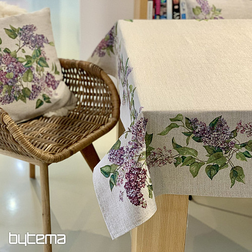 Gobelin tablecloth and scarf LILAC