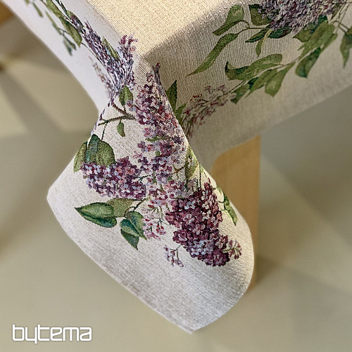 Gobelin tablecloth and scarf LILAC