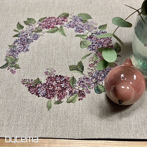 Gobelin tablecloth and scarf LILAC