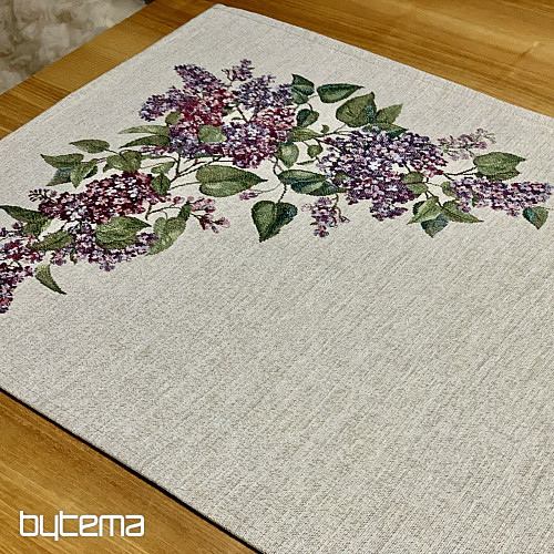 Gobelin tablecloth and scarf LILAC