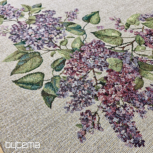 Gobelin tablecloth and scarf LILAC
