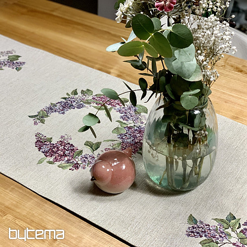 Gobelin tablecloth and scarf LILAC