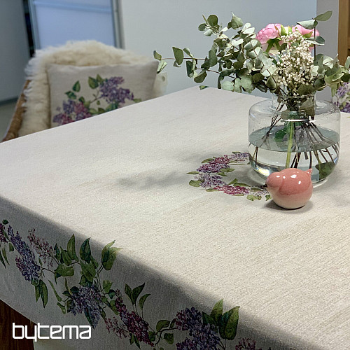 Gobelin tablecloth and scarf LILAC