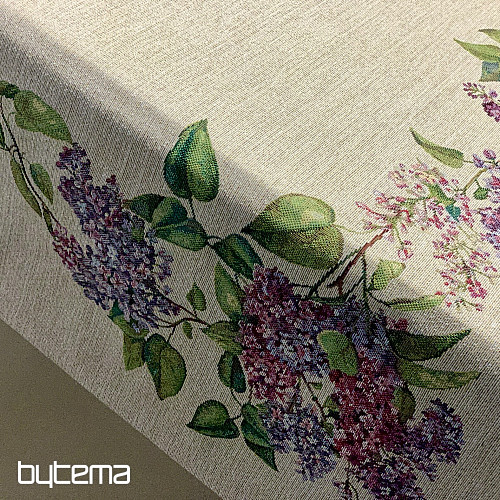 Gobelin tablecloth and scarf LILAC
