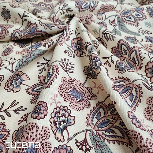 Cotton fabric FLOWERS BOHO